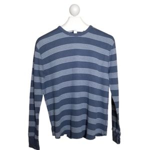 Gap Mens Striped Waffle Knit Thermal Long Sleeve